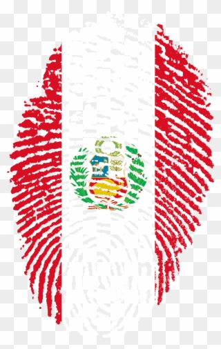 Clipart Peru Flag Map - Peru Fingerprint - Png Download