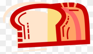 Vector Illustration Of Staple Food Baked Bread Loaf Clipart