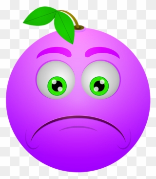 Smiley, Berry, Sad, Frown, Icon - Smiley Clipart