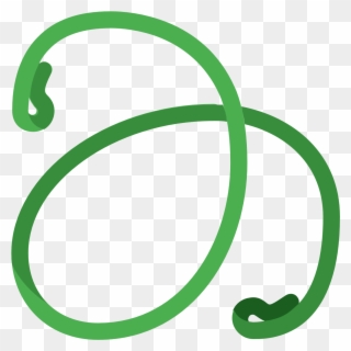 There Is A Thin Line With Small Loops Folding Back Clipart