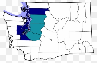 Seattle Metropolitan Area - Washington State Bho Map Clipart