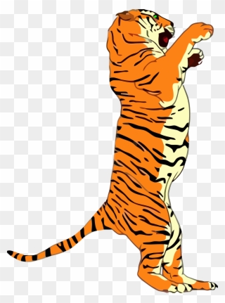 Standing Tigger Clipart Png Image Download - Tiger Standing Up Drawing Transparent Png