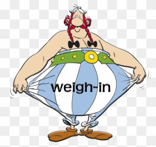 Obelix Weigh In Button - Obelix Cartoon Clipart
