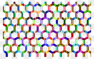 Clipart Network Vector Geometric Background - Hexagon - Png Download