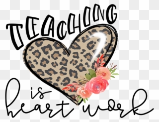 Teaching Is Heart Work - Raglan Sleeve Clipart