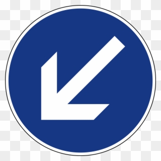File Slovenia Road Sign Ii 47 1 Svg Wikimedia Commons - Keep Left Road Sign Clipart