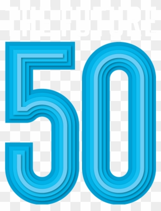 50 Png - Blue 50 Number Clipart