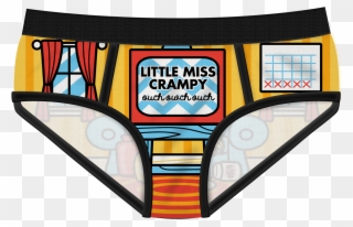 Little Miss Crampy Briefs - Underpants Clipart