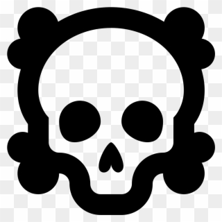 Poison Icon In Material Style - Skull Clipart