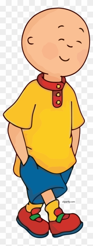 Caillou Happy Clipart Png - Caillou With Hair Transparent Png
