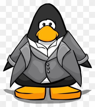 Grey Clipart Penguin - Penguin From Club Penguin - Png Download