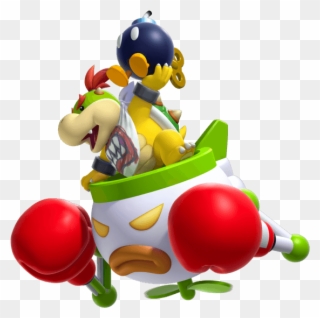 Flying Across The Screen, Holding A Bomba - Super Mario Bros U Bowser Jr Clipart