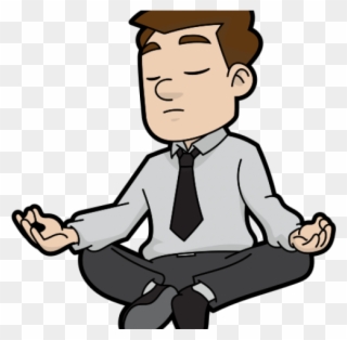 Zen Clipart Spirituality - Meditating Cartoon - Png Download