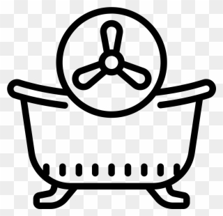 Bath Fan Icon Free Download Png And Vector - Bathtub Clipart