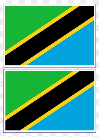 Tanzania Flag Template - Tanzania Bandiera Jpg Clipart