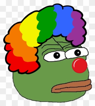 403 Kb Png - Clown Pepe The Frog Clipart