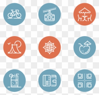 Leisure And Tourism - Collaboration Icons For Powerpoint Clipart