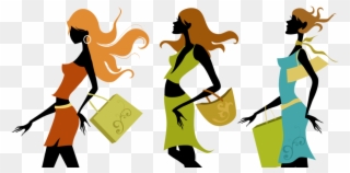 Ladies Fashion Accessories - Girls Shopping Clipart