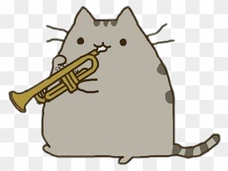 Scsaxophone Sticker - Pusheen Cat Clipart