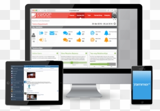 Swoop Platform Social Network Analysis For Enterprise - Responsive Web Design Clipart