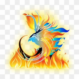 718 X 724 14 - Flaming Phoenix Clipart