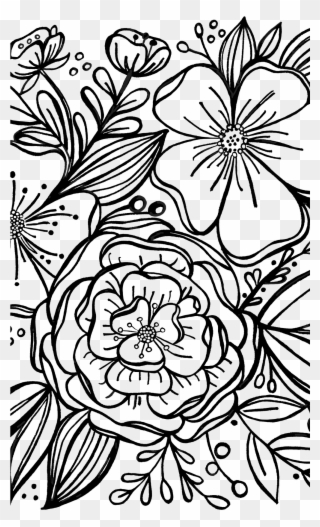 Floral Drawing Casetify Iphone Art Design Illustration - Illustration Clipart