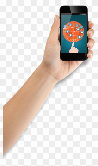 Android Phone Png Transparent - Arm Holding Phone Png Clipart
