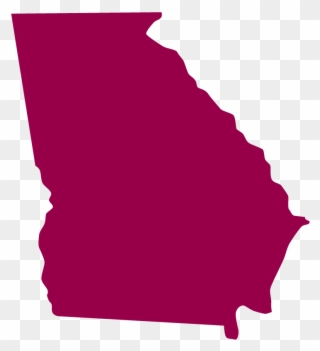 Custom Georgia State Shaped Stickers And Decals Clipart