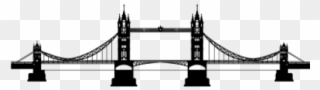 Tower Bridge Clipart London Landscape - Tower Bridge Silhouette Png Transparent Png