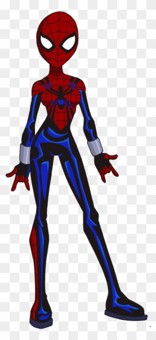 Spider Woman Clipart Modern - Drawing Of Spider Girl - Png Download