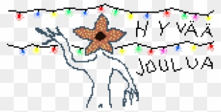 Stranger Things Merry Christmas Clipart