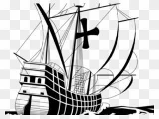 Caravel Clipart Tall Ship - Clip Art - Png Download