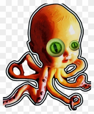 Creepy, Baby, Octopus, Octobaby Baby Octopus Octobabycr - Illustration Clipart
