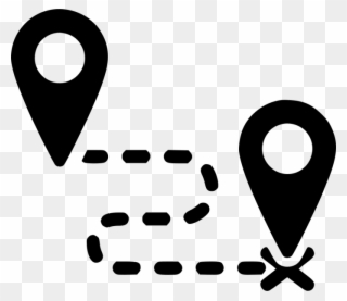 Distance Png - Map Direction Icon Clipart