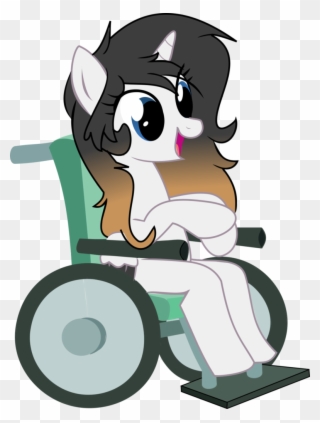 Scarlett In A Wheelchair By Scarlett-letter - Cartoon Clipart
