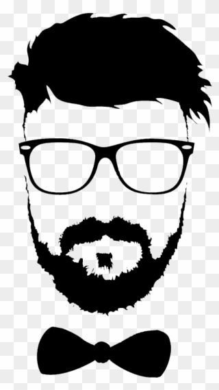 Hairstyle Beard Moustache Glasses Png File Hd Clipart - Mustache And Beard Vector Transparent Png