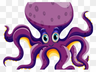Octopus Clipart Alike - Sea Animal Clipart Single - Png Download