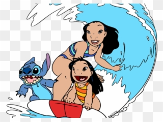 Surfboard Clipart Lilo And Stitch - Lilo E Stitch Surf - Png Download