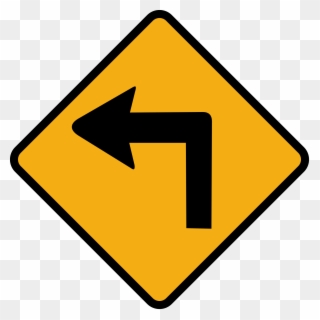 Road Sign Png Clipart Best - Turn Left Sign Cartoon Transparent Png