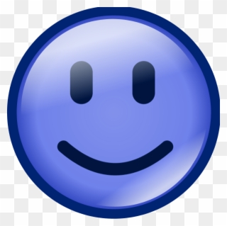 Smiley Face Vector Clip Art - Blue Smiley Face Png Transparent Png
