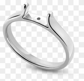 Standard View Of Shpcz23 In White Metal - Engagement Ring Clipart