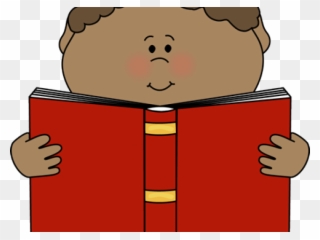 Kid Reading Clipart - Reading A Book Clipart - Png Download
