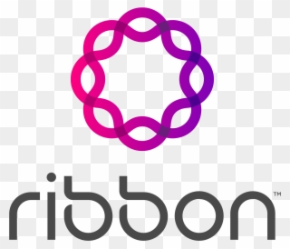 Ribbon Vertical All White Png - Ribbon Communications Logo Clipart