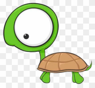 Cartoon Turtle Vector - Baby Cartoon Character Animals Clipart