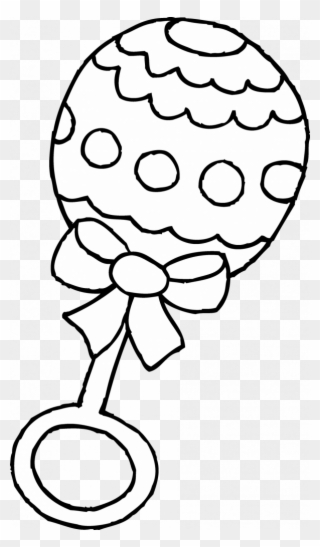Baby Paci Coloring Page Clipart