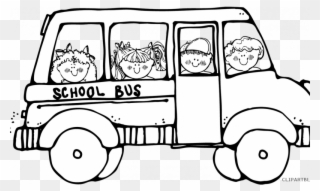 Download School Clipart Black And White - School Bus Clipart Black And White - Png Download