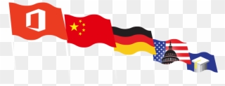 Office 365 China / Germany / Us Government / Education Clipart
