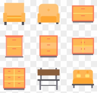 Home Furniture - Chest Of Drawers Clipart