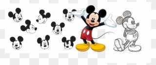 Disney Drawings - Mickey Mouse Vector Face Clipart