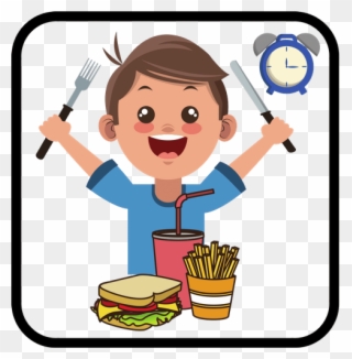 Daily Routines - Eat Healthy Food Cartoon Clipart